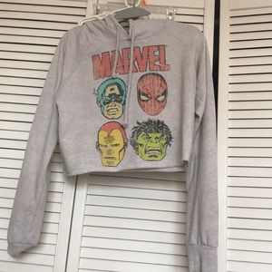 Marvel crop hoodie